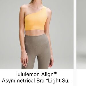 Lululemon one shoulder Asymmetrical Align sports Bra
